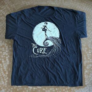 The Cure Moon Guitar Graphic Design TShirt Size 2XL* Black Good Used Condition
